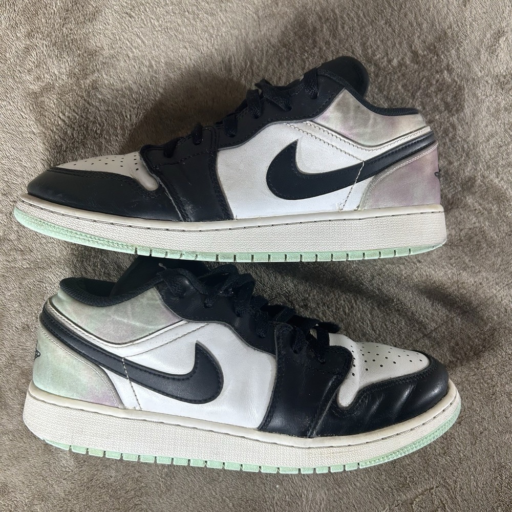 Air Jordan 1 Low SE GS Pastel Tie-Dye 7Y Womens 8.5 DQ2514-100